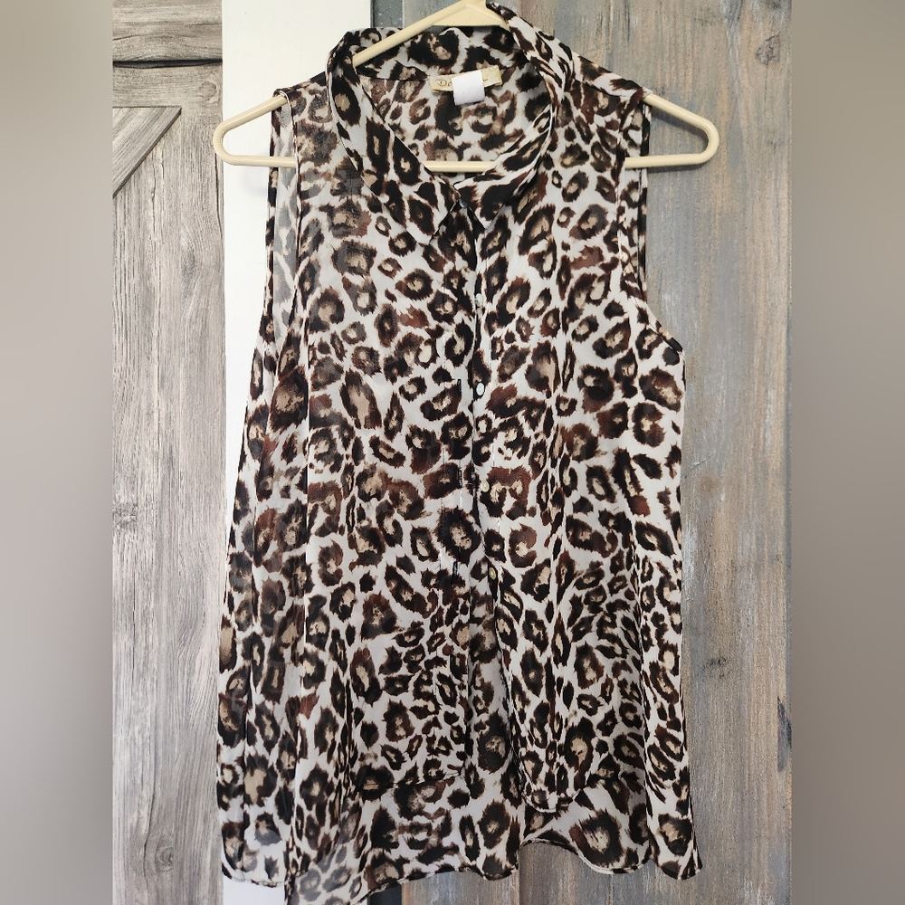 Davina Animal print sleeveless top